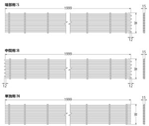 以下、一般的なカネソウ製フロアルーバーの共通構造イメージをわかりやすく解説します。カネソウ フロアルーバーの構造
① ルーバー本体（吹出口部分：固定羽根）

床面に見える部分で、**一定角度で並んだ羽根（ルーバー）**で構成されます。

多くは固定式ルーバー（角度固定）

材質：ステンレス（SUS304/316）, アルミ, スチール

羽根の幅・間隔・角度により
風量（通気量）・強度・デザインが決まる